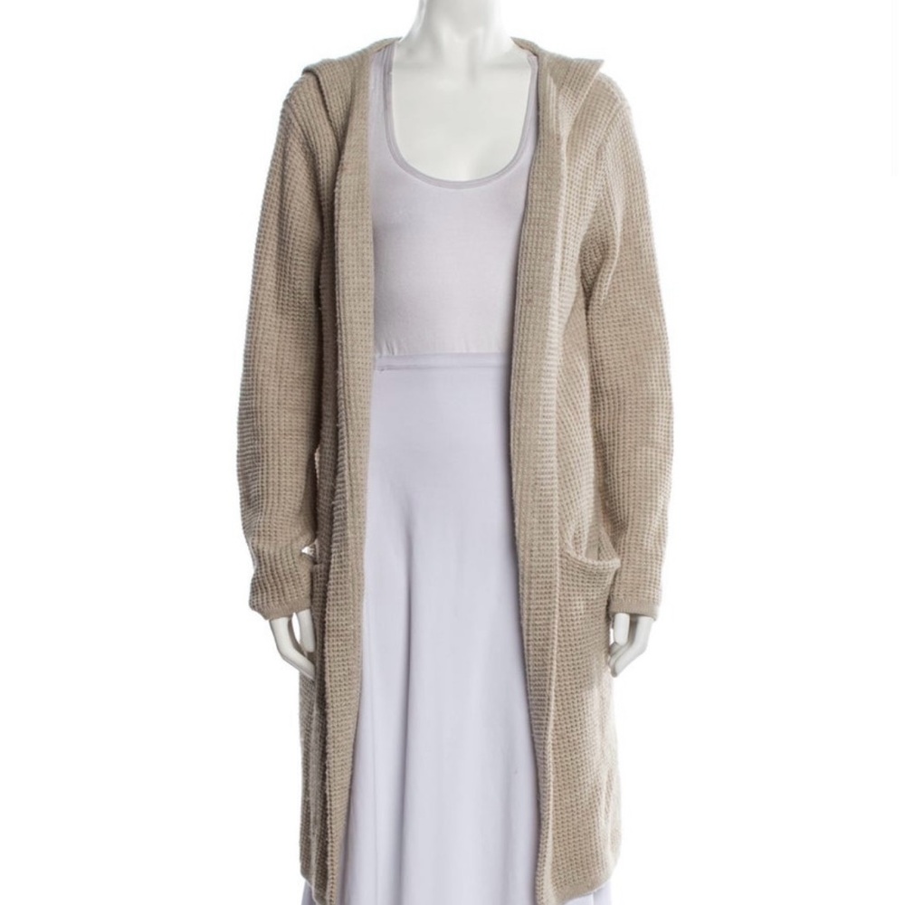 jenni kayne merino wool open front sweater